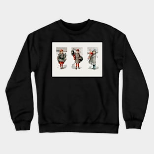 Vintage Christmas Holiday Children Crewneck Sweatshirt